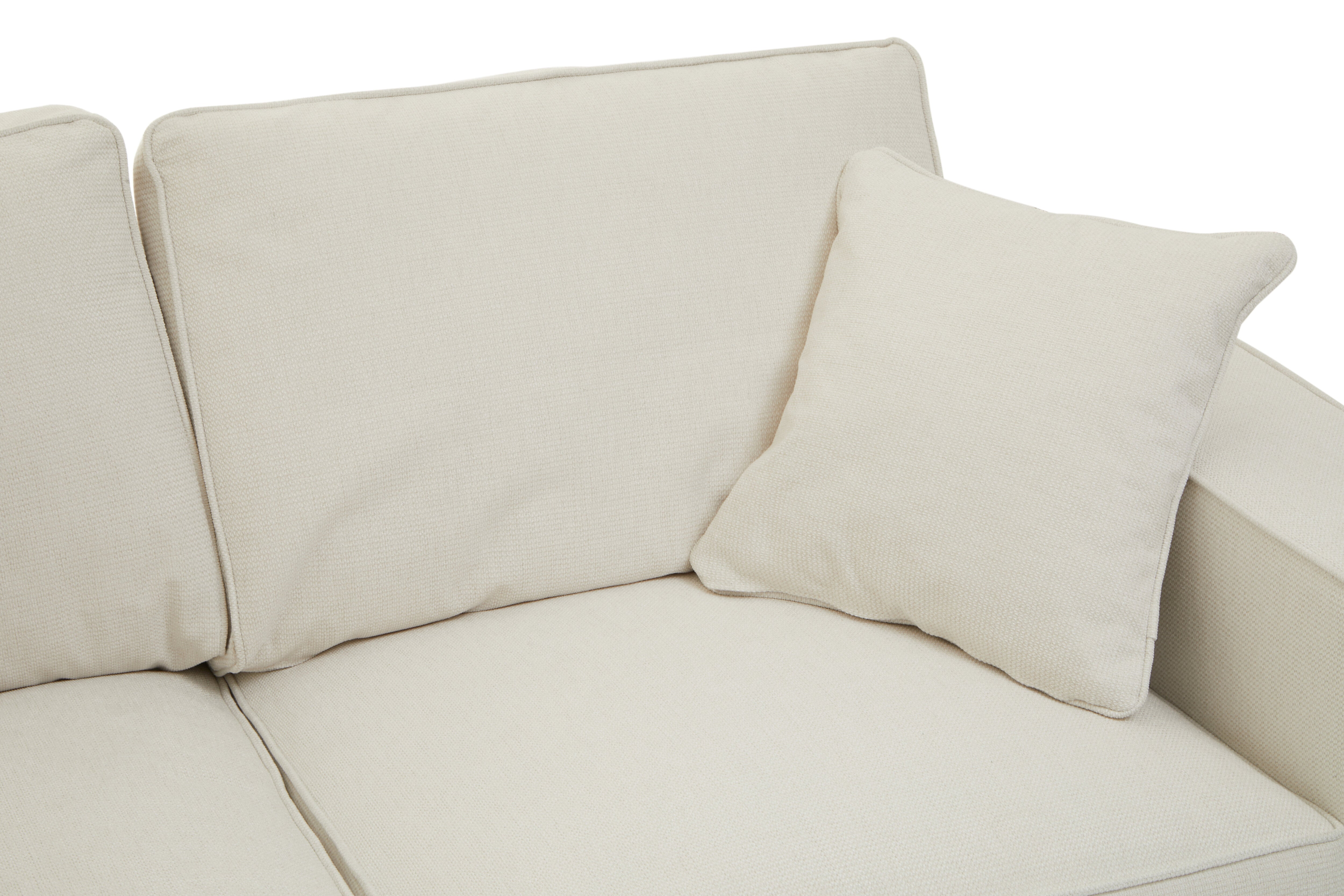 Almore Cream Fabric Sofa | 2 Seater